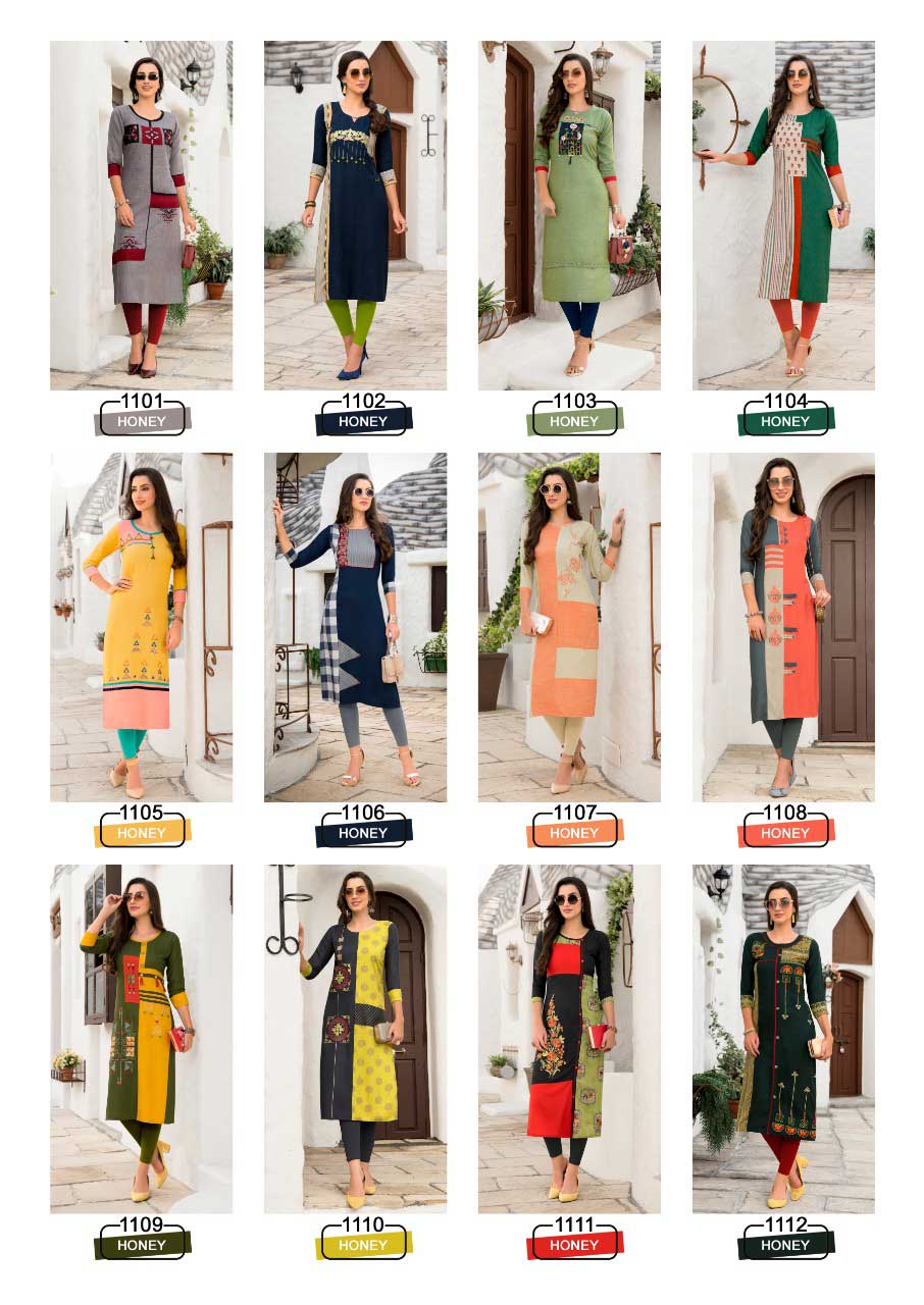 Honey Vol-11 Sawan Creation Rayon Wholesale Kurti Honey Vol-11 Sawan Creation Rayon Wholesale Kurti
